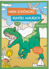 Mein sch&ouml;nstes buntes Malbuch. Dinosaurier