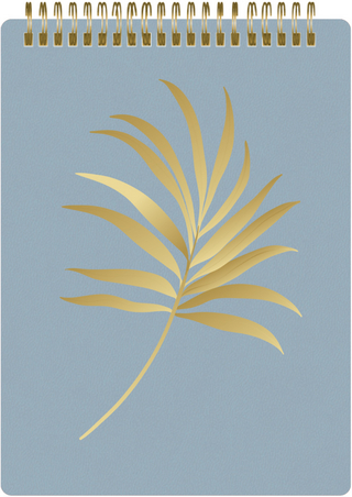 Notizblock Soft Touch Blue, vegan