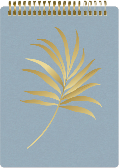 Notizblock Soft Touch Blue, vegan - 