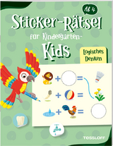 Sticker-R&auml;tsel f&uuml;r Kindergarten-Kids. Logisches Denken
