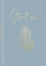 Notizbuch Soft Touch Blue, vegan - 