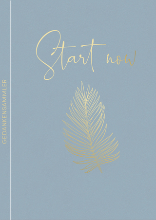 Notizbuch Soft Touch Blue, vegan