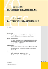 Zeitschrift f&uuml;r Ostmitteleuropa-Forschung (ZfO) 71/3 / Journal of East Central European Studies (JECES) - 