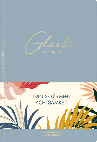 Glückstagebuch Soft Touch Blue, vegan