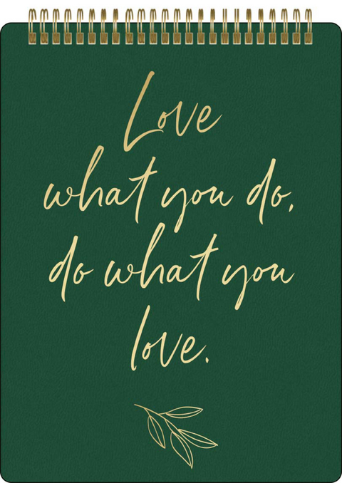 Notizblock Soft Touch Green, vegan - 