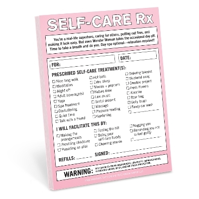 Knock Knock Self-Care Rx Nifty Note -  Knock Knock