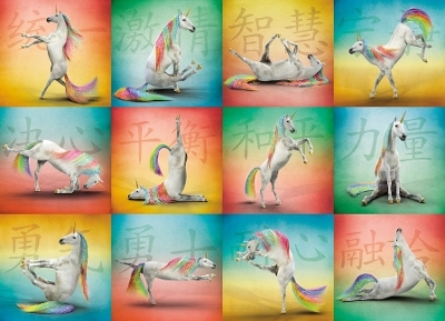 Unicorn Yoga Jigsaw -  Willow Creek Press