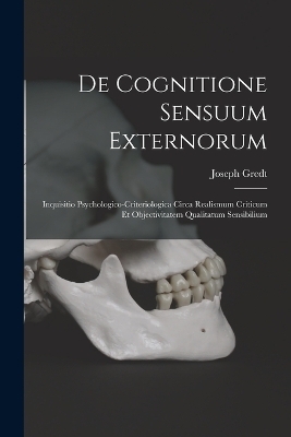 De Cognitione Sensuum Externorum