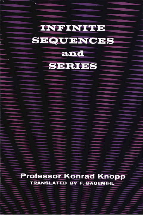 Infinite Sequences and Series - Konrad Knopp