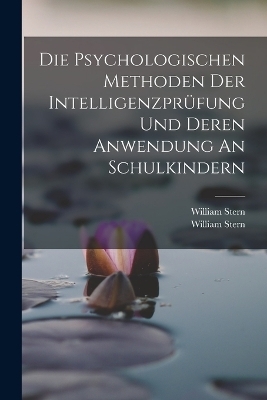 Die Psychologischen Methoden Der Intelligenzpr&uuml;fung Und Deren Anwendung An Schulkindern - William Stern