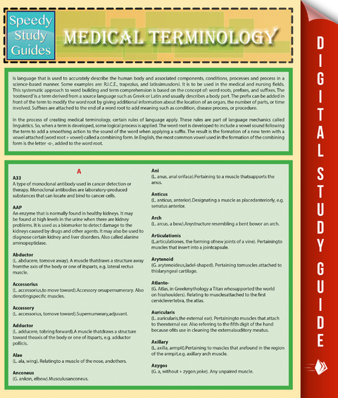 Medical Terminology (Speedy Study Guides) - Speedy Publishing LLC