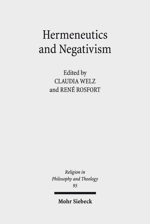 Hermeneutics and Negativism - 