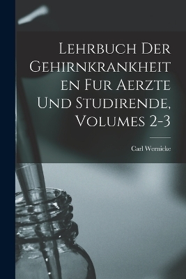 Lehrbuch Der Gehirnkrankheiten Fur Aerzte Und Studirende, Volumes 2-3 - Carl Wernicke