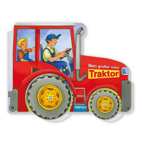 Tr&ouml;tsch Pappenbuch R&auml;derbuch Mein gro&szlig;er roter Traktor - 