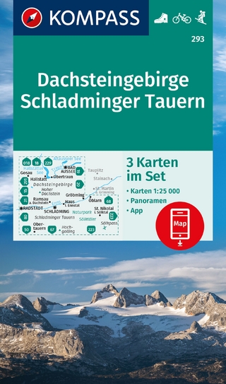 KOMPASS Wanderkarten-Set 293 Dachsteingebirge, Schladminger Tauern (3 Karten) 1:25.000