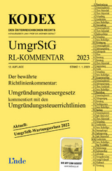 KODEX Umgr&uuml;ndungssteuergesetz-Richtlinienkommentar 2023 - G&uuml;nter Wellinger