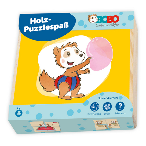 Tr&ouml;tsch Bobo Siebenschl&auml;fer Erster Puzzlespa&szlig; Holzpuzzle - 