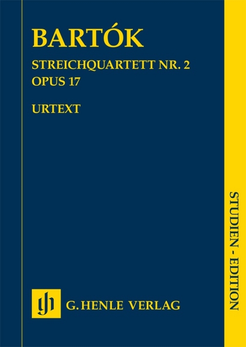 B&eacute;la Bart&oacute;k - Streichquartett Nr. 2 op. 17 - 