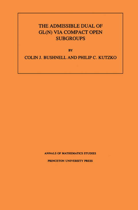 The Admissible Dual of GL(N) via Compact Open Subgroups - Colin J. Bushnell, Philip C. Kutzko
