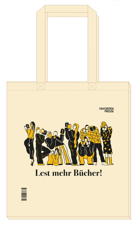 K&uuml;nstlertasche &bdquo;Lest mehr B&uuml;cher!&ldquo;