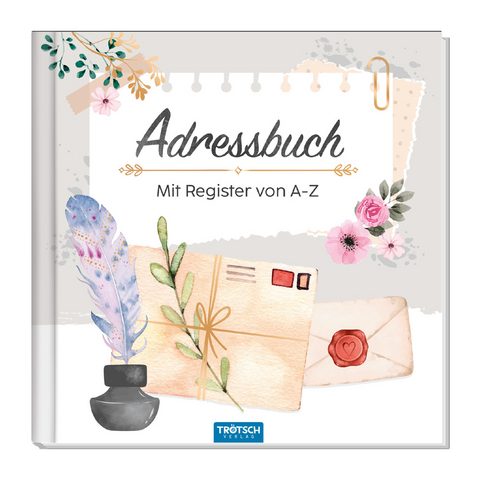 Tr&ouml;tsch Adressbuch Brief und Feder - 