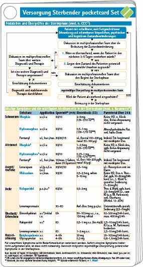 Versorgung Sterbender pocketcard Set - Birgitt van Oorschot, Martin Neukirchen