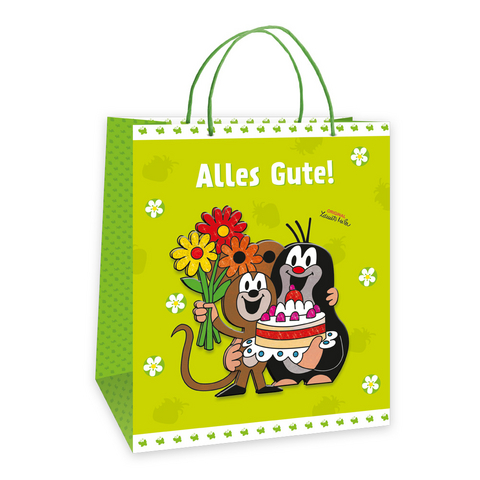 Tr&ouml;tsch Der kleine Maulwurf Torte Geschenktasche gro&szlig; 3D - 