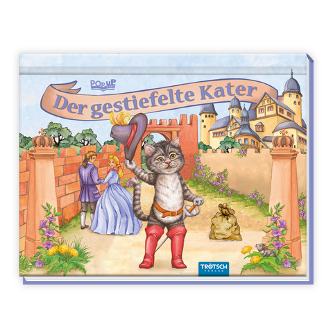 Tr&ouml;tsch M&auml;rchenbuch Pop-up-Buch Der gestiefelte Kater - 