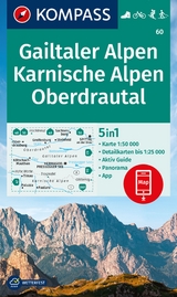 KOMPASS Wanderkarte 60 Gailtaler Alpen, Karnische Alpen, Oberdrautal 1:50.000 - 