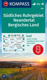 KOMPASS Wanderkarte 756 S&uuml;dliches Ruhrgebiet, Neandertal, Bergisches Land 1:50.000