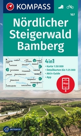 KOMPASS Wanderkarte 167 N&ouml;rdlicher Steigerwald, Bamberg 1:50.000