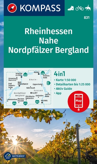 KOMPASS Wanderkarte 831 Rheinhessen, Nahe, Nordpfälzer Bergland 1:50.000