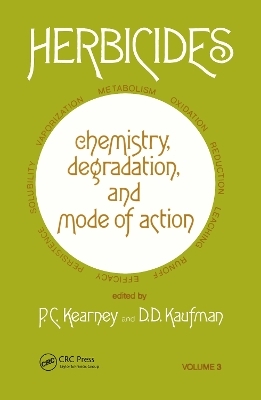 Herbicides Chemistry - P.C. Kearney, D.D Kaufman