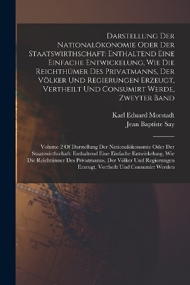 Darstellung Der Nationalökonomie Oder Der Staatswirthschaft