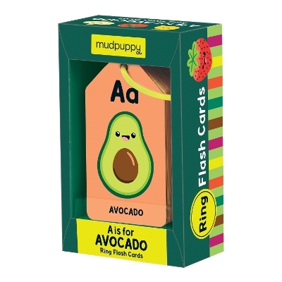 A is for Avocado Ring Flash Cards -  MUDPUPPY