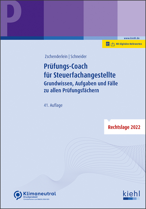 Pr&uuml;fungs-Coach f&uuml;r Steuerfachangestellte - Oliver Zschenderlein, Alexander Schneider