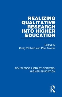 Realizing Qualitative Research into Higher Education - 