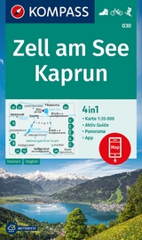 KOMPASS Wanderkarte 030 Zell am See, Kaprun 1:35.000 - 