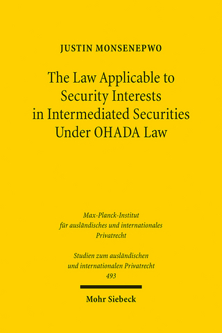 The Law Applicable to Security Interests in Intermediated Securities Under OHADA Law