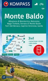 KOMPASS Wanderkarte 129 Monte Baldo, Malcesine, Nago-Torbole, Garda 1:25.000 - 