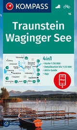 KOMPASS Wanderkarte 16 Traunstein, Waginger See 1:50.000 - 