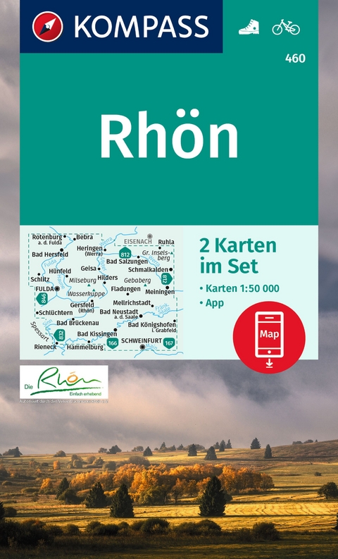 Rh&ouml;n, Fulda (2 Karten) 1:50.000