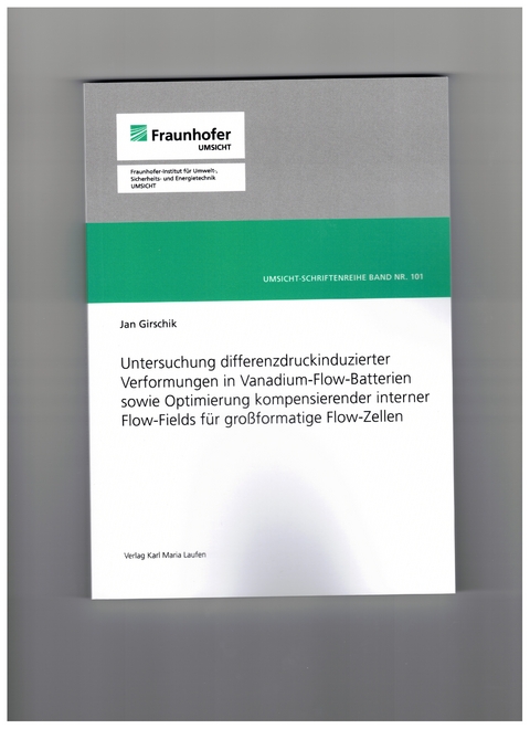 Untersuchung differenzdruckinduzierter Verformungen in Vanadium-Flow-Batterien sowie Optimierung kompensierender interner Flow-Fields f&uuml;r gro&szlig;formatige Flow-Zellen - Jan Girschik