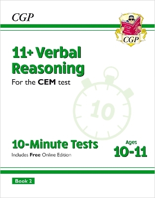 11+ CEM 10-Minute Tests: Verbal Reasoning - Ages 10-11 Book 2 (with Online Edition)