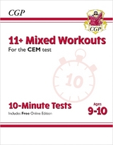 11+ CEM 10-Minute Tests: Mixed Workouts - Ages 9-10 (with Online Edition) - CGP Books; CGP Books