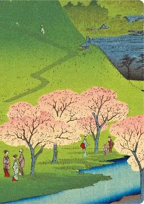 Hiroshige Cherry Blossoms Lined Hardcover Journal - 