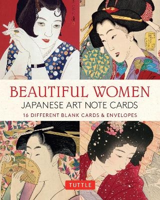 Beautiful Women in Japanese Art, 16 Note Cards - 