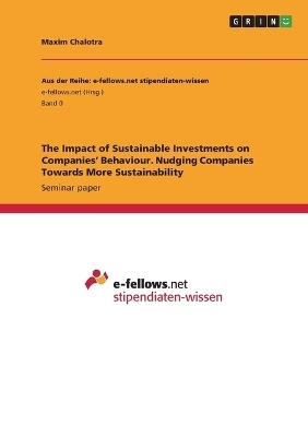 The Impact of Sustainable Investments on Companies' Behaviour. Nudging Companies Towards More Sustainability