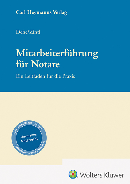 Mitarbeiterf&uuml;hrung f&uuml;r Notare