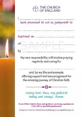 Godparent Keepsake Card (pack of 50)